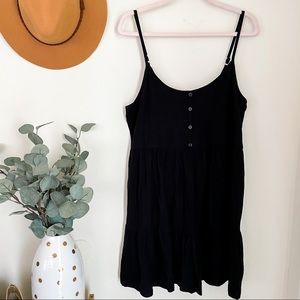 Black Ruffle Baby Doll Dress